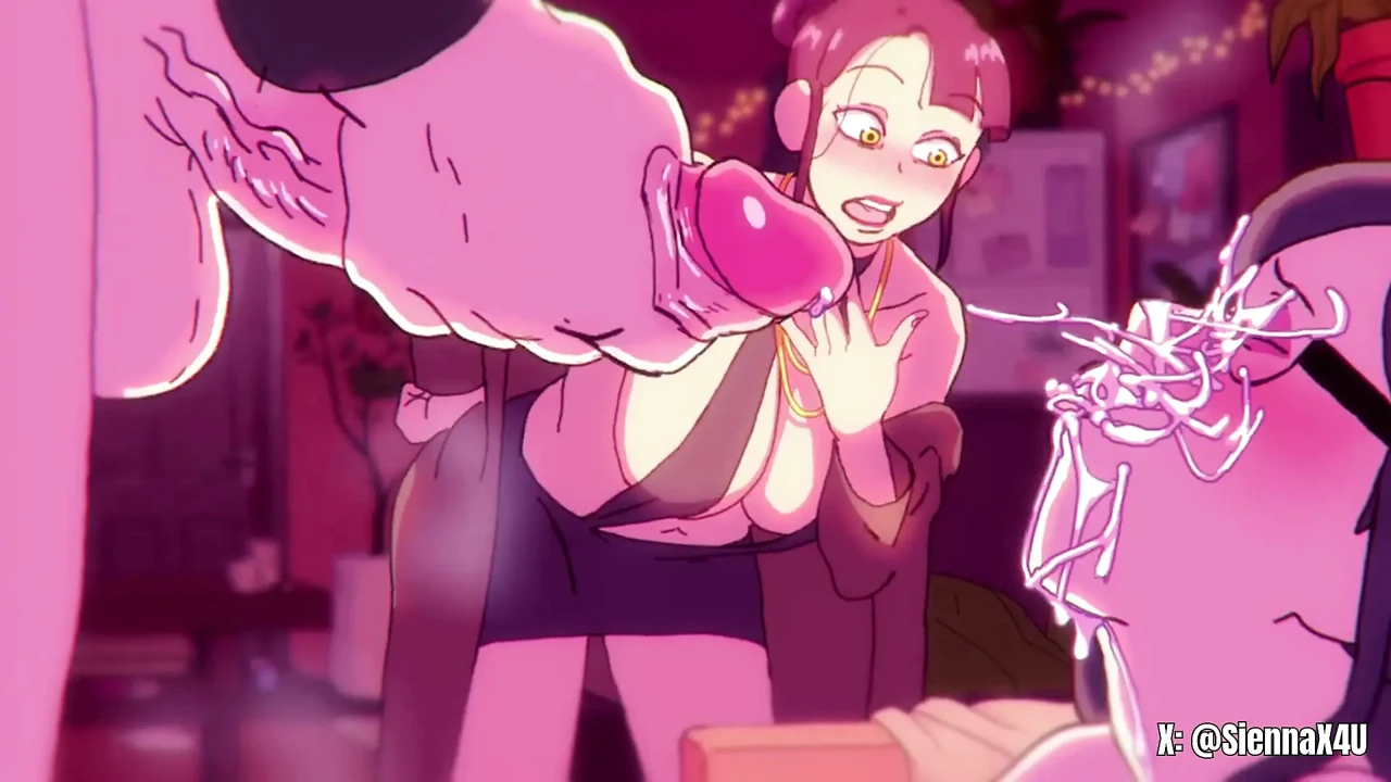 Animasyonlu üçlü creampie fantezisi - Hardcore karikatür sahnesi