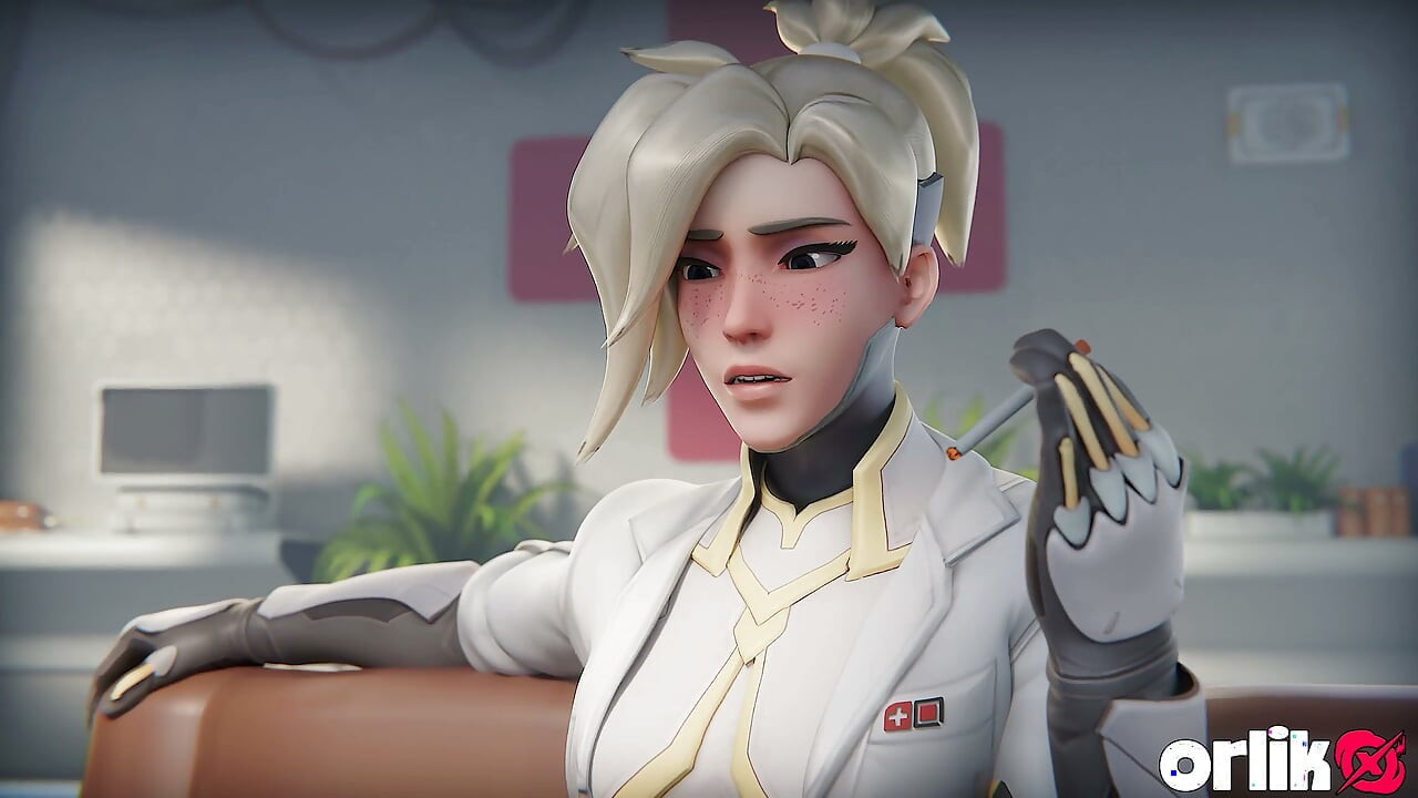 Overwatch mercy dr. ziegler - klinik çifte penetrasyon (sıkı amcık ve anal)