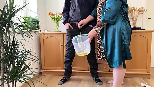 Sevgili kayınvalidenden ateşli sabah suyu