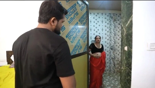 Desi Indian couple break their virginity with chocolate sauce on the terrace of their house and then have sex in the shower