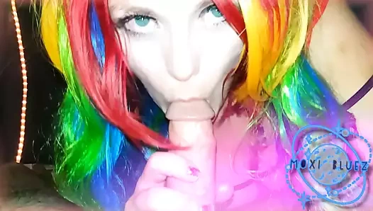 Raver kız vapes ve darbeler - moxibluez