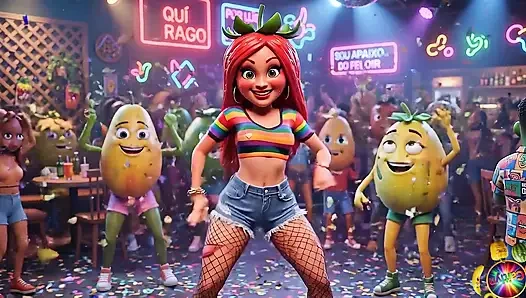 Эпизод 5 - симпатичная девушка клубника и сладкий мужчина с авокадо делят нежные моменты AI Hentait