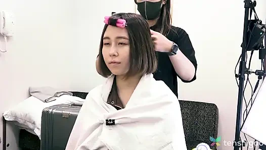 Kurumi Aoyama dans les coulisses