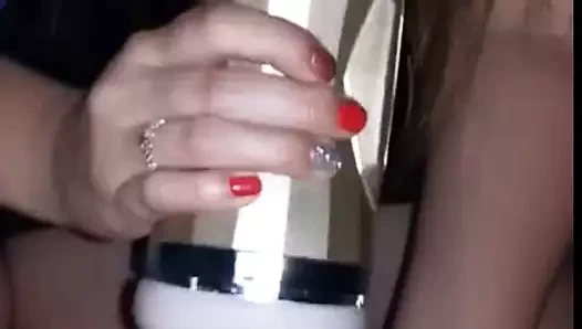 Erkek seks oyuncağı seksi kız arkadaşımı sikiyor! farklı pozisyonlar