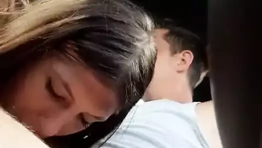 ortağın arabasında emme dick