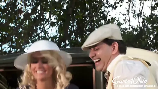 Açık havada sikme eski stil, sıcak sarışın milf büyük yarak seviyor