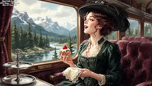 Rockies'in içinden raylı - bir