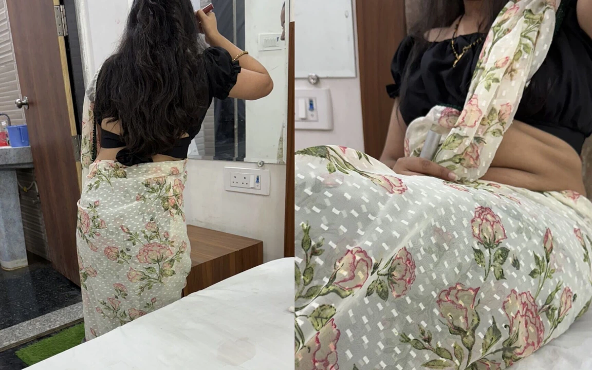 Hintli kadın evde tek başına kayınbiraderi ile seks yapıyor