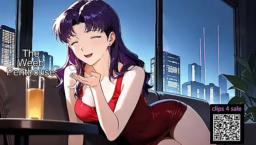 Evangelion'dan Misato Katauragi- bdsm kölesi
