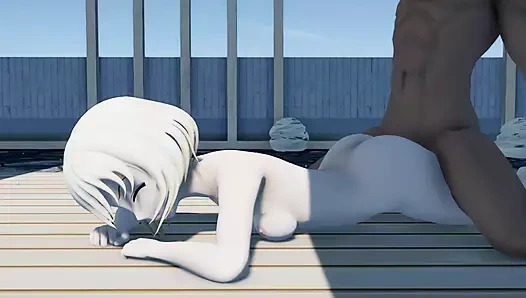 Genç bir öğrenciyle ateşli seks. olgun bir horoz için onu ıslak kedi çerçeveli