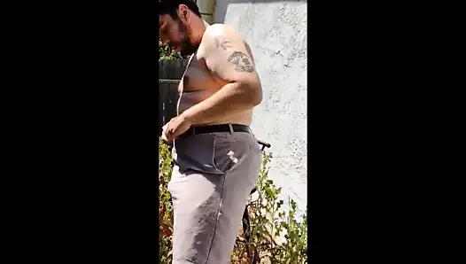 Bahçede mastürbasyon