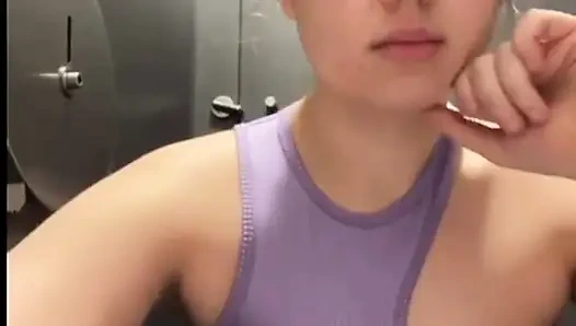 Fingering Tight Anal in Public Place. Face Sitting. Masturbate so Hot