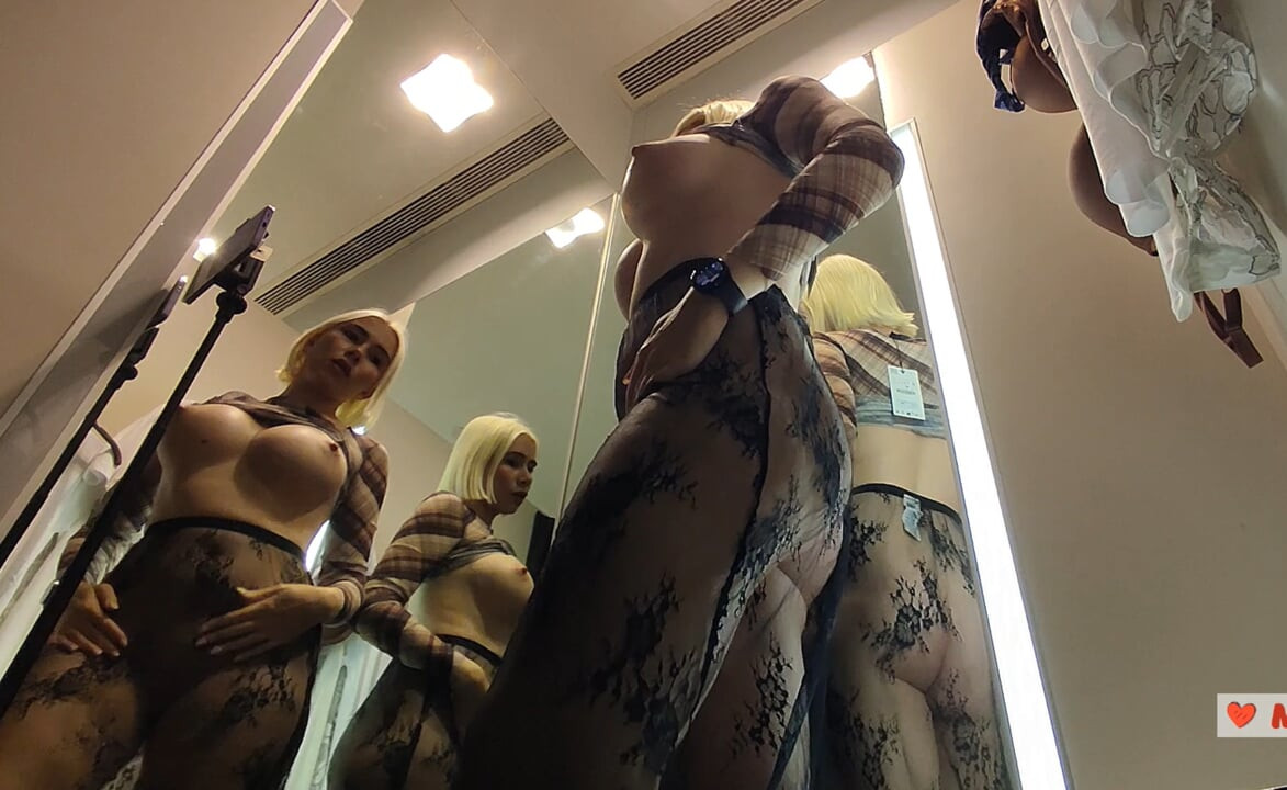 Spied While Changing - Public Risk Dressing Room Fun