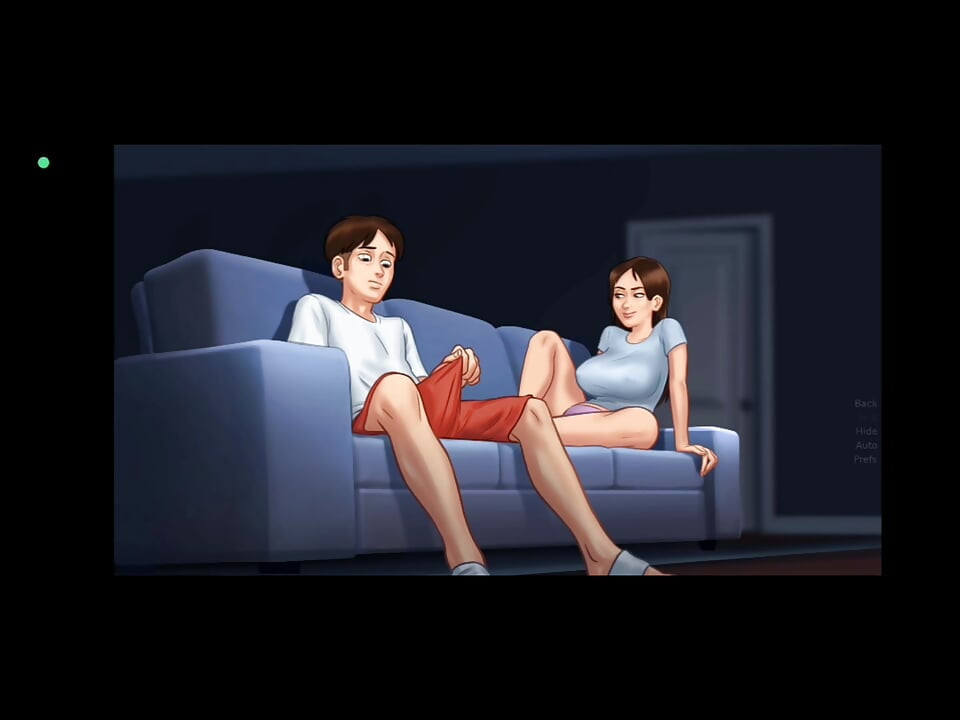 Jenny Caught Masturbating on Sofa - Night Scene Compilation