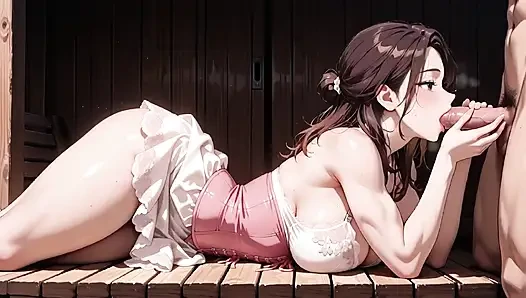 Yaramaz hentai üçlü seks - iki waifus çifte dölleme zevkiyle taşıyor
