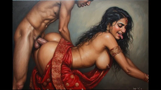 Güzel desi köylü üçlü grup seks