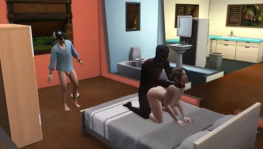 Sims 4: evli kadın ilk kez büyük zenci deniyor