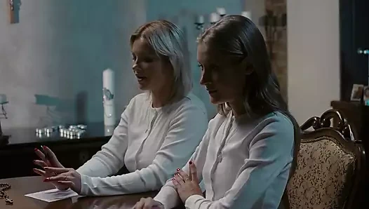 Hot lesbian nun teenagers Tiffany and Zazie enjoy anal fingering