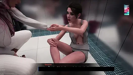Yasmin üvey kız kardeşi Riya'yı asansörde yaşlı adamla eğlenirken yakaladı