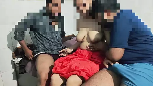 Threesome part 3 Bhabhi ko mi ar bhiya dono mil. Ke choda hai ktharank chudai