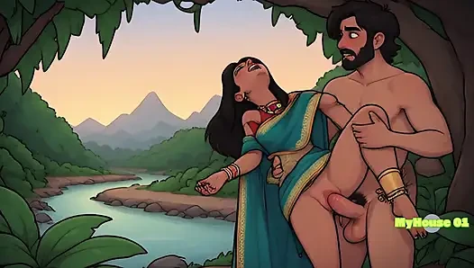 Pushpa ve Srivalli ormanda romantizm