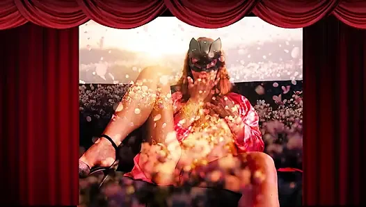 Orta yaşlı seksi kadının şehvetli mastürbasyonu
