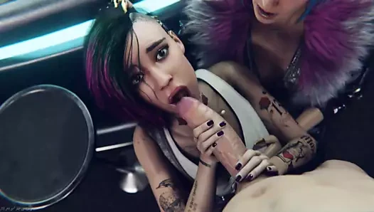 Judy alvarez ve evelyn parker vermek bir yaramaz oral seks