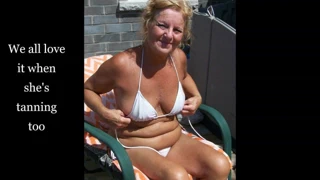 Caryl güzel göğüsleri ve lezzetli meme uçlarını gösterir