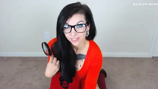 Velma shaggy'ye sakso çekiyor - cosplay sakso yüze boşalma
