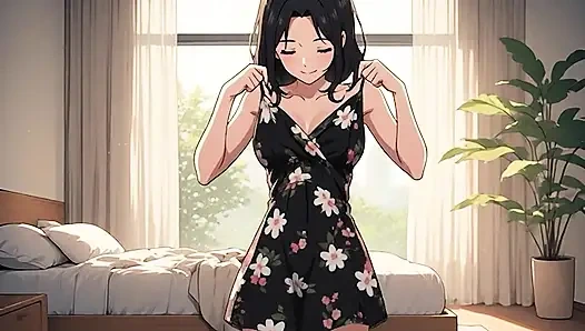 Yapay zeka tarafından oluşturulan çizgi film, 18 yaşındaki hentai orta yaşlı seksi kadının tombul kabarık meme uçlarının sansürsüz videosu, 3 boyutlu çizgi film videosu