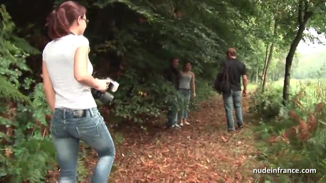 Squirt french step mom hard anal pounded and double P outdoor