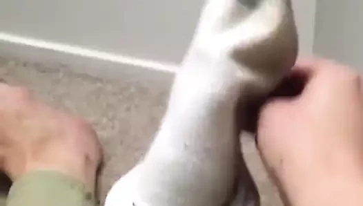 Boyut 12 seksi şehvetli stinky çorap kızdırmak