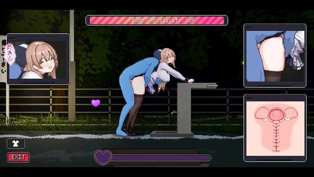 Büyük memeli dükkan görevlisi yetişkin karşılaşması - pixel hentai oyun sahneleri