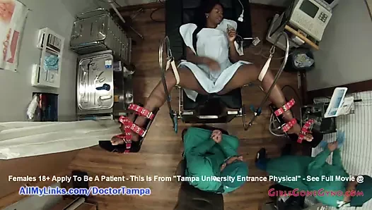 Misty rockwell'in kamerada tampa'dan doktor tarafından öğrenci jinekolog muayenesi