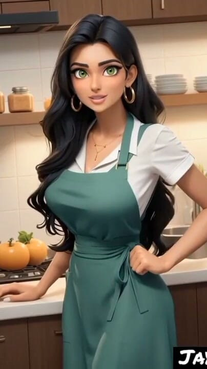 Mutfakta Hint Kızı Jaya Anjali (Yapay Zeka Modeli) | Bölüm 1