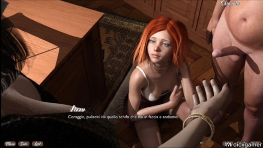 Ateşli kaltak üvey annesinin önünde yarak emiyor ve ağzını döllüyor