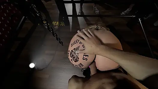 Yorha 2b Rides a Man in Bondage Neir Automata Parody