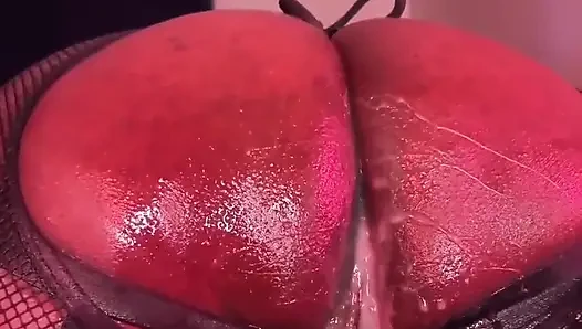 İtaatkar sözlü alt daha fazla yarak için yalvarıyor - yoğun dildo rol oyunu