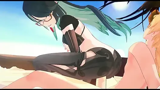 Genhin impact - xianyun ortalama yarakdan sıkıldıktan sonra büyük siyah yarak istiyor - 3 boyutlu hentai animasyon