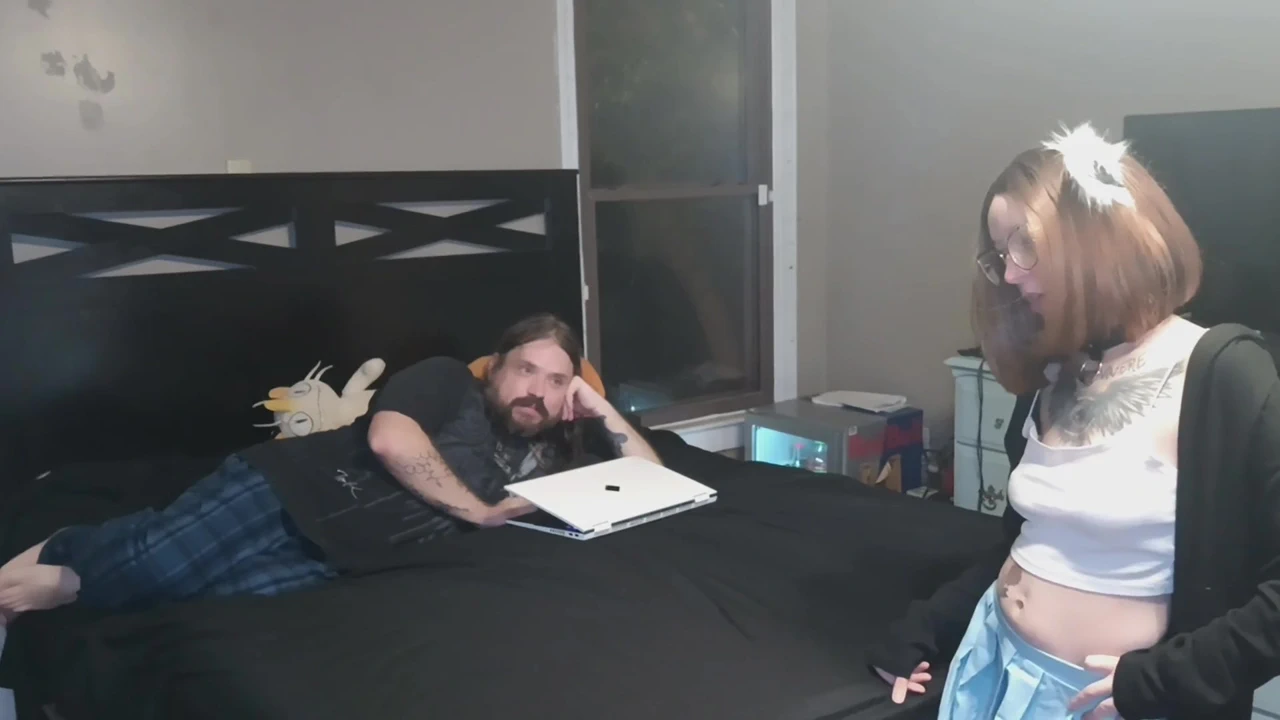 Cosplay Wife Caught Husband Playing Naughty Video Game