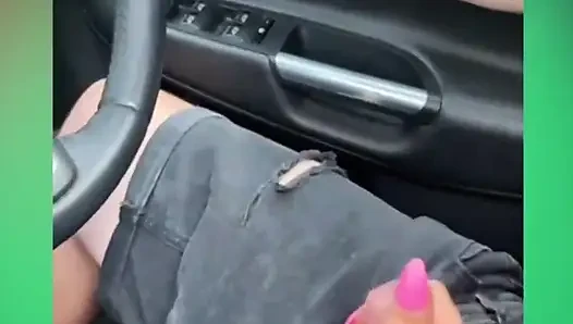 Arabada elle muamele ve büyük boşalma