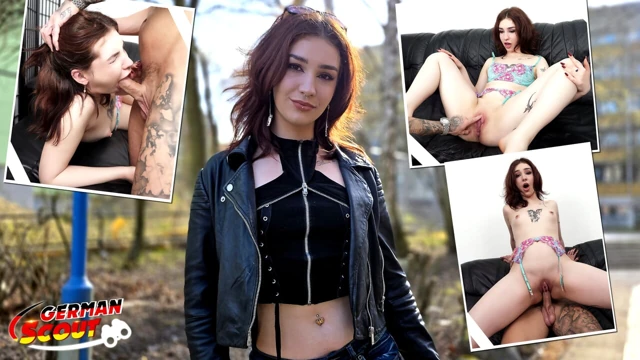Alman izci - sıska kızıl saçlı genç Scarlett Spark oyuncu seçmelerinde göz devirme orgazmı yaşıyor