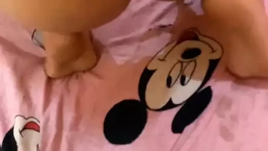 Desi Cumshot On her pussy and all over body