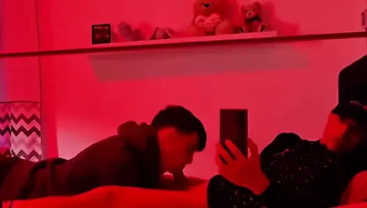 Eşcinsel oral seks yansımaları - aynada yakalandı