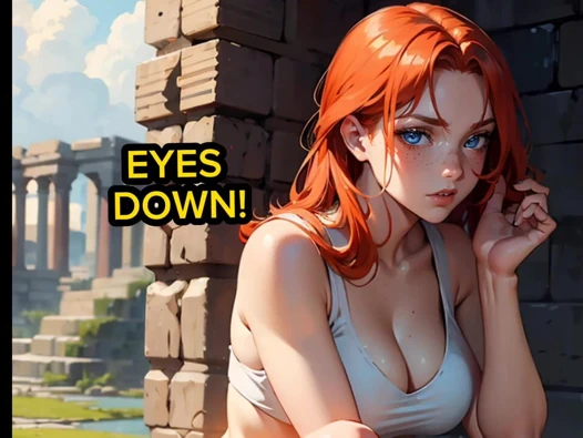 (hentai joi) kızıl tanrıça ile aşağılama seansı (kadın egemenliği, ayaklar, inkar)