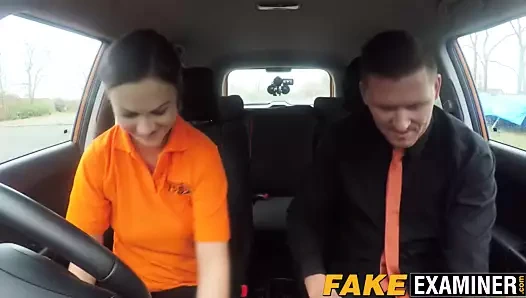 Ateşli tina kay verir ona sürüş eğitmen bir şaşırtıcı bj