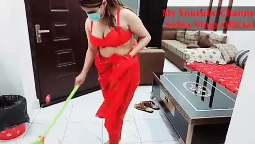 Pakistanlı kız naila hizmetçi rolü – patronunu baştan çıkarıyor