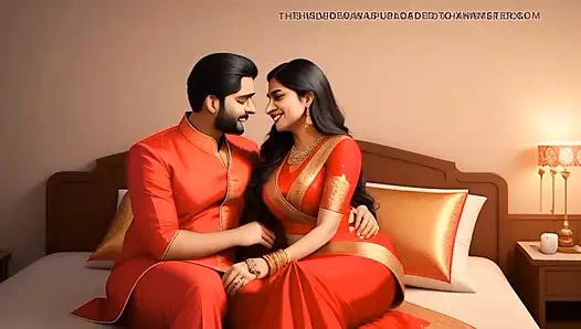 Hintli koca evli kadın çıplak sert seks oral seks yapıyor