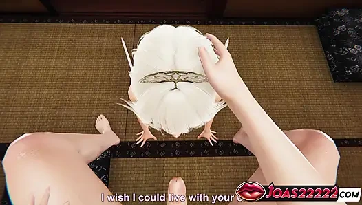 Elf Elisa 3 boyutlu animasyonda - frenulum büyük yarak için fetiş yalıyor ve gırtlağına kadar ıslak ağız sikişi