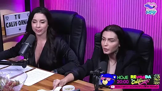 İki ateşli kız edepsizce konuşuyor - bruna carlos ve luciana picchi